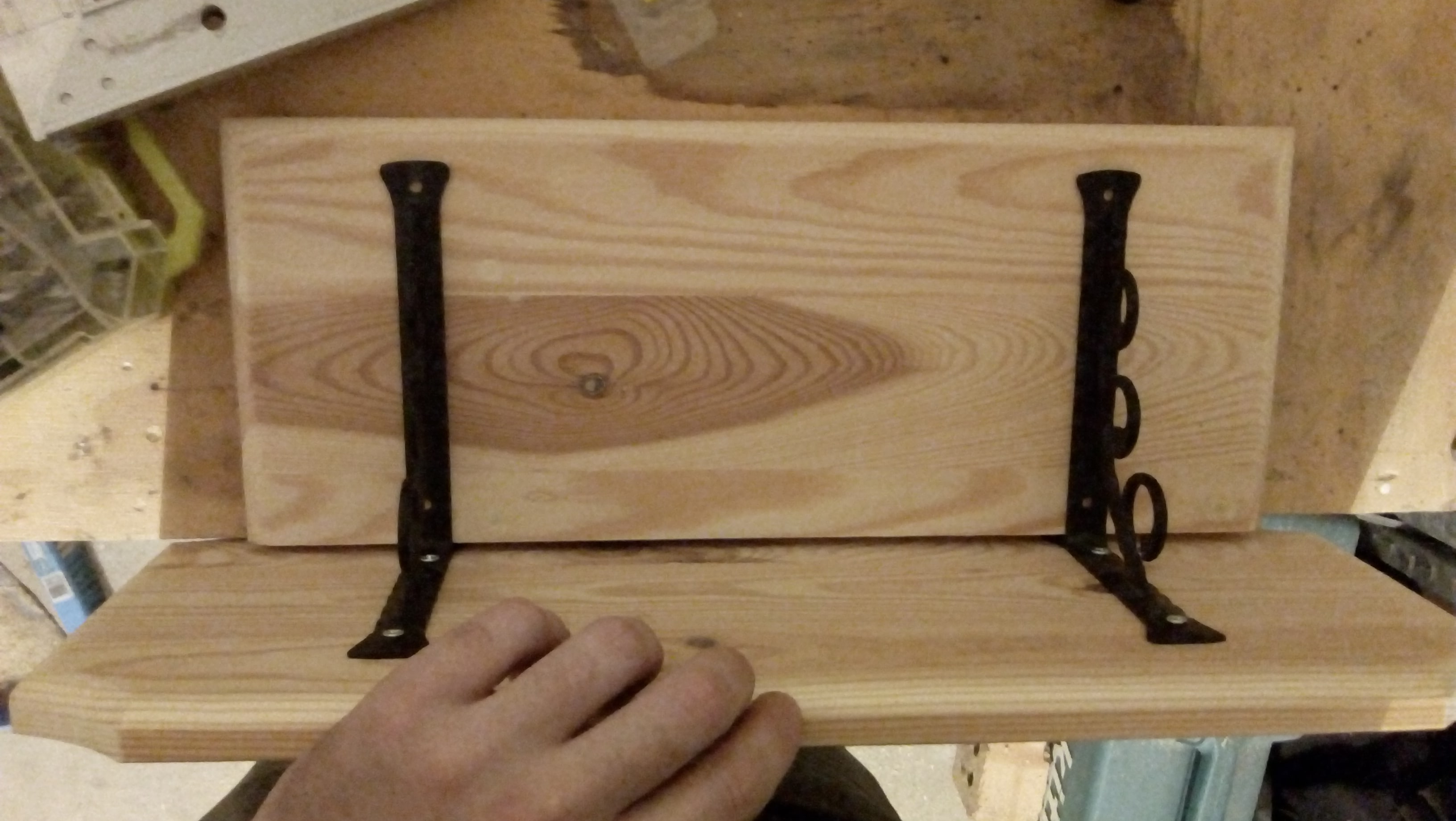 drill holes for brackets